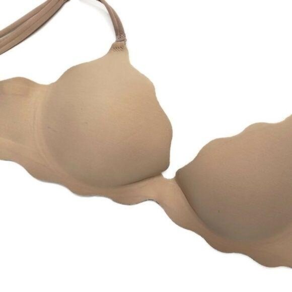 Victoria's Secret Very Sexy Push-Up Bra 32B Nude Leopard inside Scalloped Edge - Picture 6 of 8